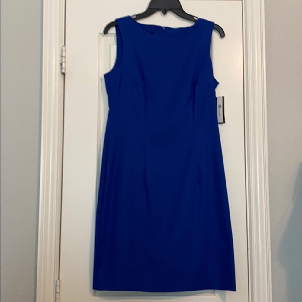 Colbalt blue sleeveless dress
